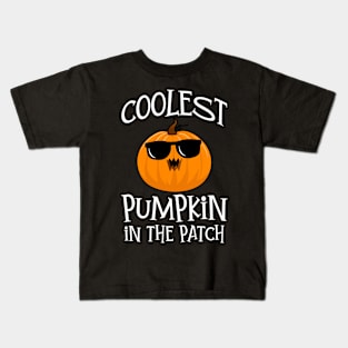 Coolest Pumpkin In The Patch - Scary Pumpkin Halloween Kids T-Shirt